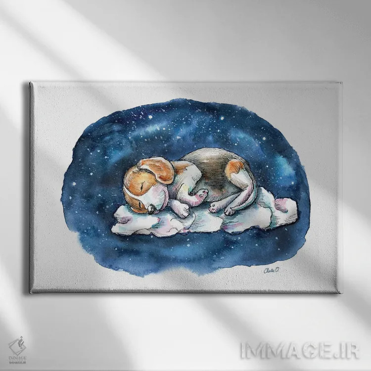 تابلو خواب روی ابر اثر چارلی اوشیلدز - نمای روبهرو روی دیوار