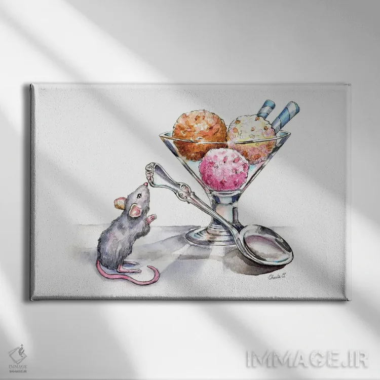 تابلو درخشان و شیرین اثر چارلی اوشیلدز - نمای روبهرو روی دیوار