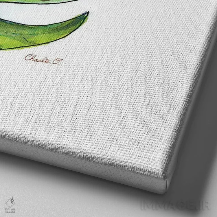 تابلو کسی برای الگو گرفتن اثر چارلی اوشیلدز - نمای نزدیک بافت بوم