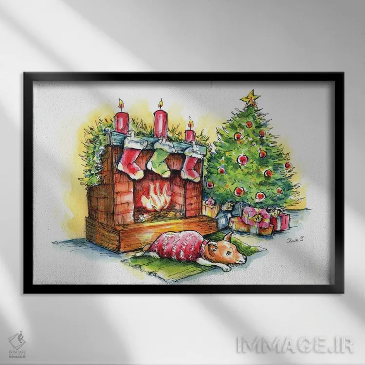 تابلو شبهای ساکت اثر چارلی اوشیلدز - نمای قابدار مشکی