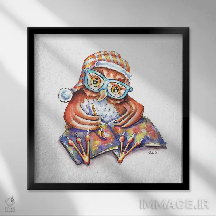 تابلو علاقه به رنگآمیزی اثر چارلی اوشیلدز - نمای قابدار مشکی