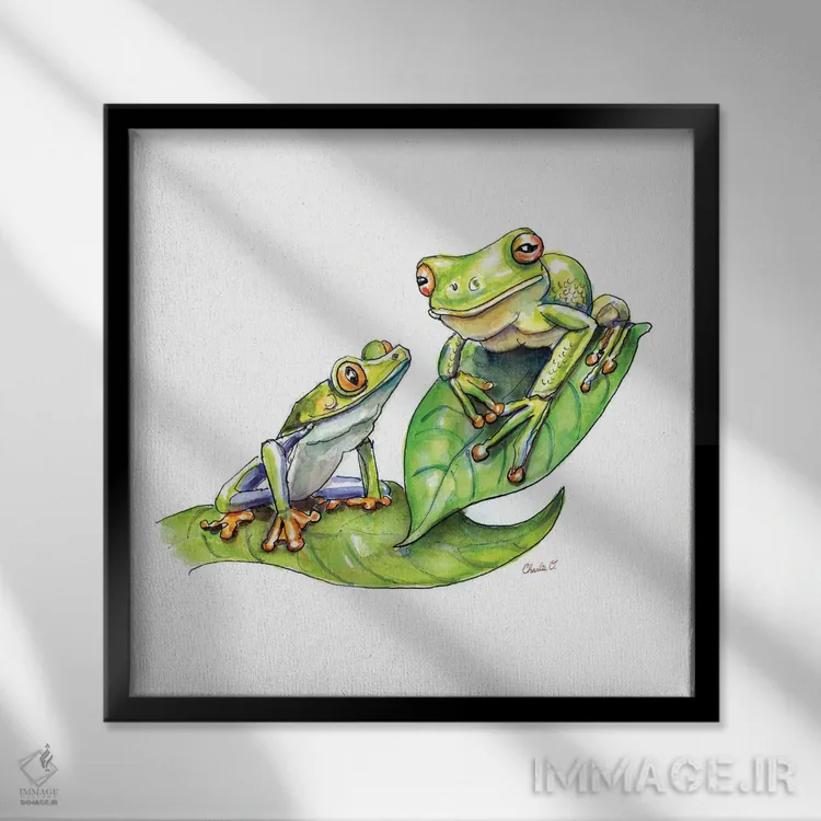 تابلو کسی برای الگو گرفتن اثر چارلی اوشیلدز - نمای قابدار مشکی