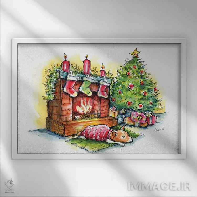 تابلو شبهای ساکت اثر چارلی اوشیلدز - نمای قابدار سفید