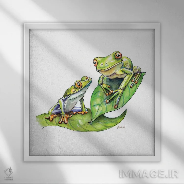 تابلو کسی برای الگو گرفتن اثر چارلی اوشیلدز - نمای قابدار سفید