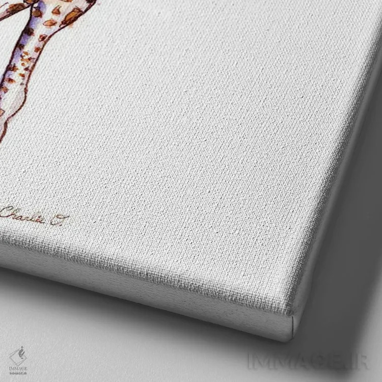 تابلو برجسته بودن در جمع اثر چارلی اوشیلدز - نمای نزدیک بافت بوم