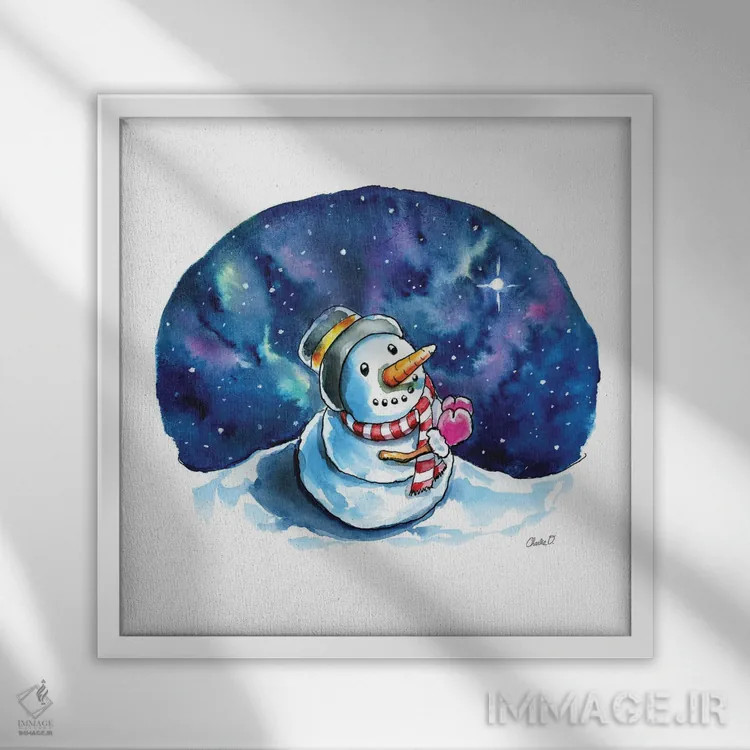 تابلو امید درخشان اثر چارلی اوشیلدز - نمای قابدار سفید