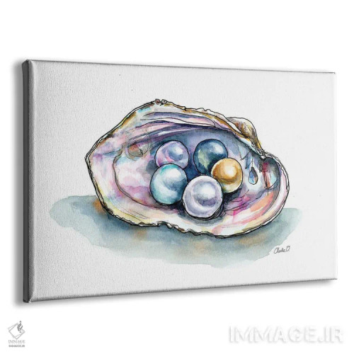 تابلو رنگ مرواریدها اثر چارلی اوشیلدز - نمای پرسپکتیو محصول
