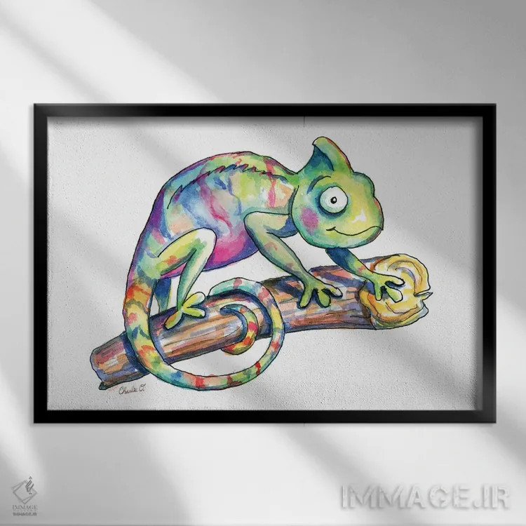 تابلو زیبایی تغییر اثر چارلی اوشیلدز - نمای قابدار مشکی