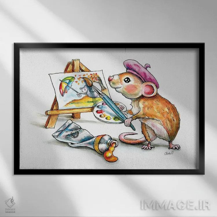 تابلو ضربه نهایی (تکمیل کار) اثر چارلی اوشیلدز - نمای قابدار مشکی