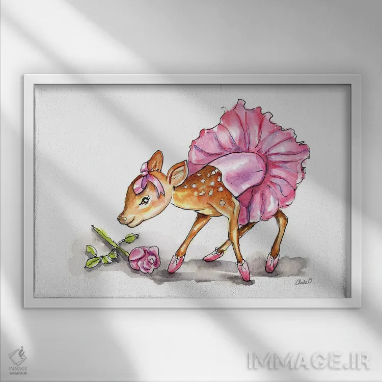 تابلو تعظیم کن اثر چارلی اوشیلدز - نمای قابدار سفید