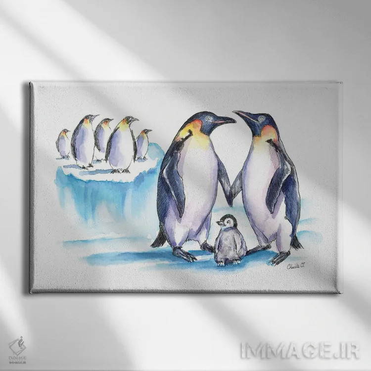 تابلو دور از جمعیت اثر چارلی اوشیلدز - نمای روبهرو روی دیوار