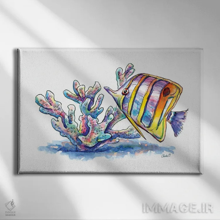 تابلو رویاهای زیر آب اثر چارلی اوشیلدز - نمای روبهرو روی دیوار