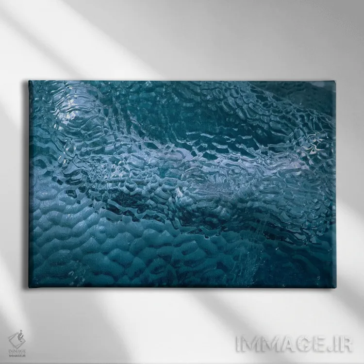 تابلو جزئیات یخ گودیدار بر روی یخ شناور، جزیره پنگوئن، جزایر شتلند جنوبی، قطب جنوب اثر کالین مونتیث - نمای روبهرو روی دیوار