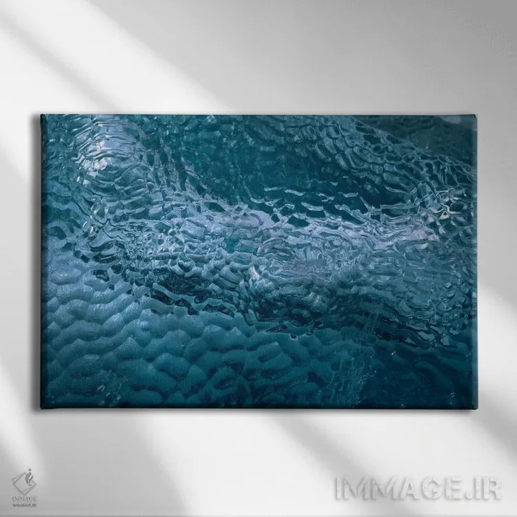 تابلو جزئیات یخ گودیدار بر روی یخ شناور، جزیره پنگوئن، جزایر شتلند جنوبی، قطب جنوب اثر کالین مونتیث - نمای روبهرو روی دیوار