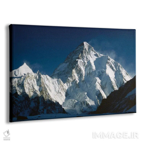 تابلو کوهنوردی در سپیدهدم، نمای کی۲ از کمپ پایین براود پیک، یخچال گادوین آستین، قراقروم، پاکستان اثر کالین مونتیث - نمای پرسپکتیو محصول
