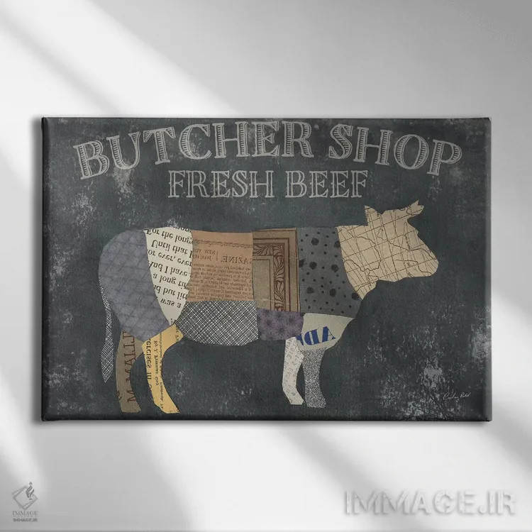 تابلو از قصاب سیزدهم اثر کورتنی پرال - نمای روبهرو روی دیوار