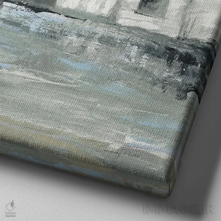 تابلو انبار آیوا شماره دو اثر کورتنی پرال - نمای نزدیک بافت بوم