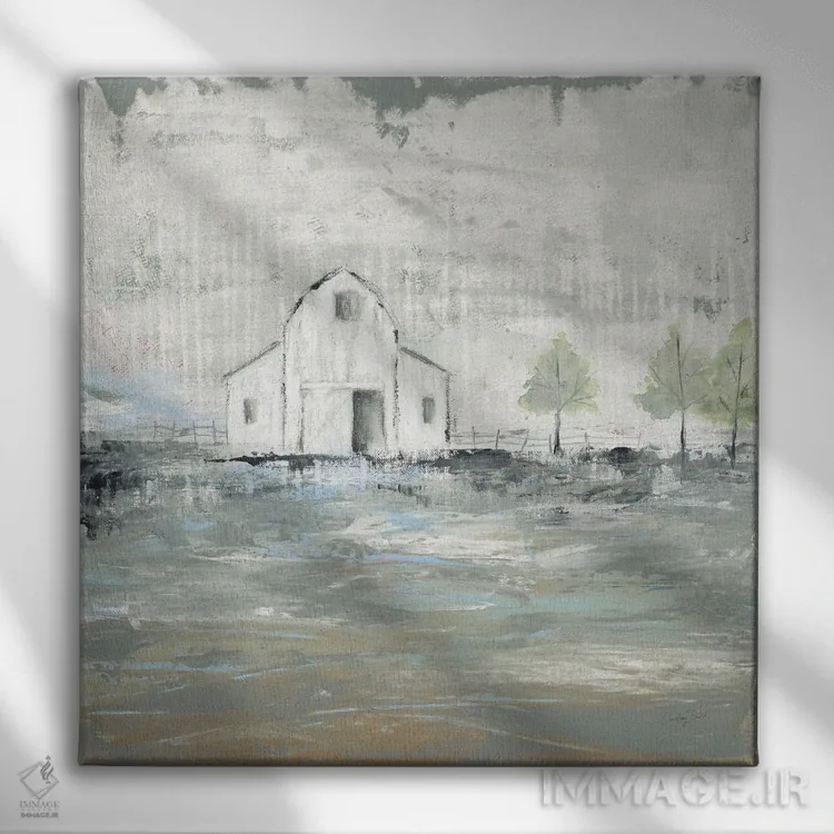 تابلو انبار آیوا شماره یک اثر کورتنی پرال - نمای روبهرو روی دیوار