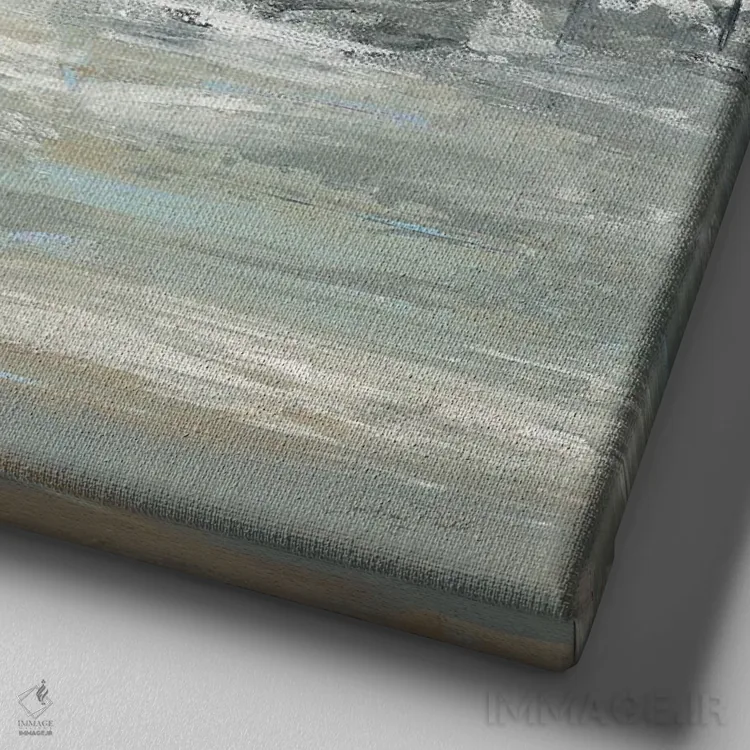 تابلو انبار آیوا شماره یک اثر کورتنی پرال - نمای نزدیک بافت بوم