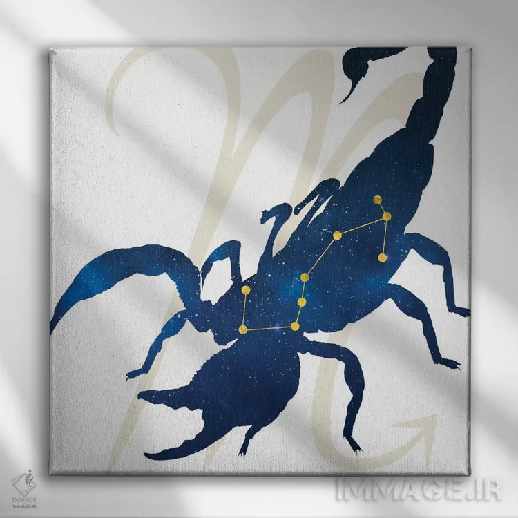 تابلو ستارگان برج عقرب اثر فایو بای فایو کالکتیو - نمای روبهرو روی دیوار