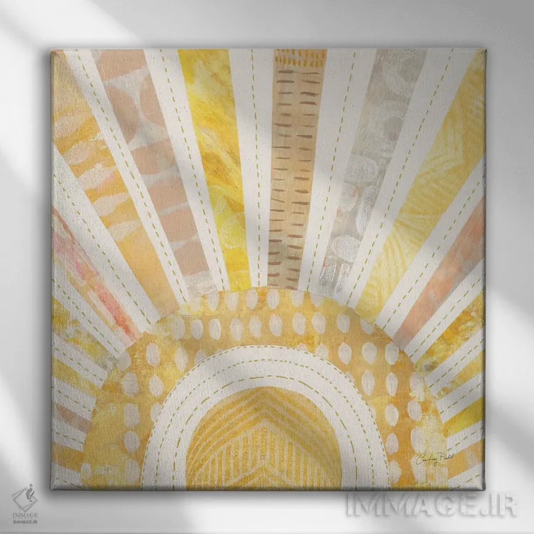 تابلو آفتاب بوهمی شماره یک اثر کورتنی پرال - نمای روبهرو روی دیوار