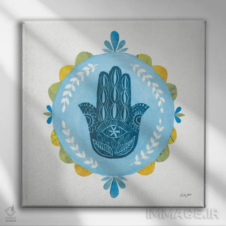 تابلو ماندالای خمسه شماره یک اثر کورتنی پرال - نمای روبهرو روی دیوار