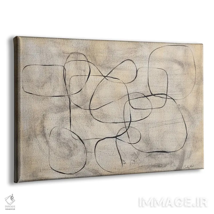 تابلو حلقهوار اثر کورتنی پرال - نمای پرسپکتیو محصول