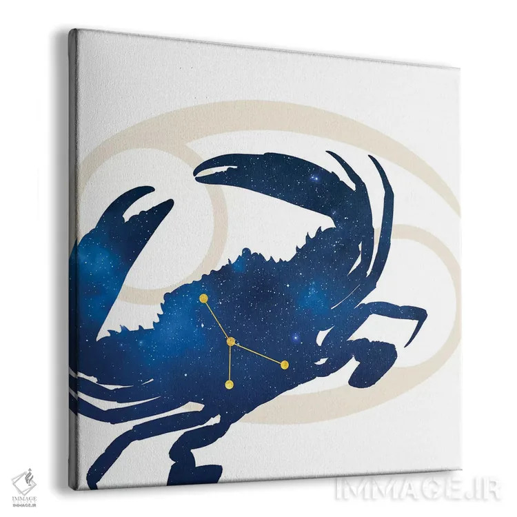 تابلو ستارگان برج سرطان (خرچنگ) اثر فایو بای فایو کالکتیو - نمای پرسپکتیو محصول