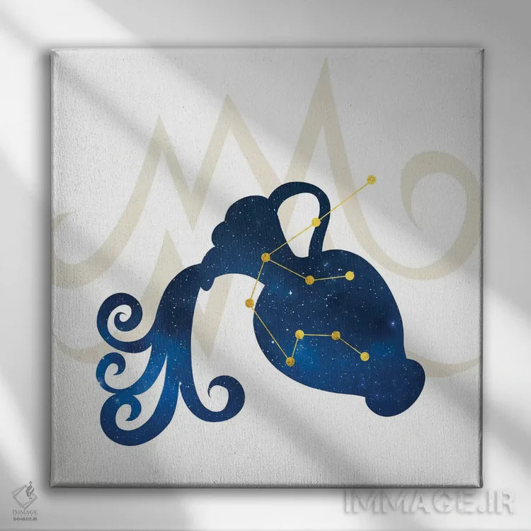 تابلو ستارگان برج دلو اثر فایو بای فایو کالکتیو - نمای روبهرو روی دیوار