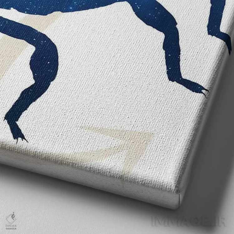 تابلو ستارگان برج عقرب اثر فایو بای فایو کالکتیو - نمای نزدیک بافت بوم