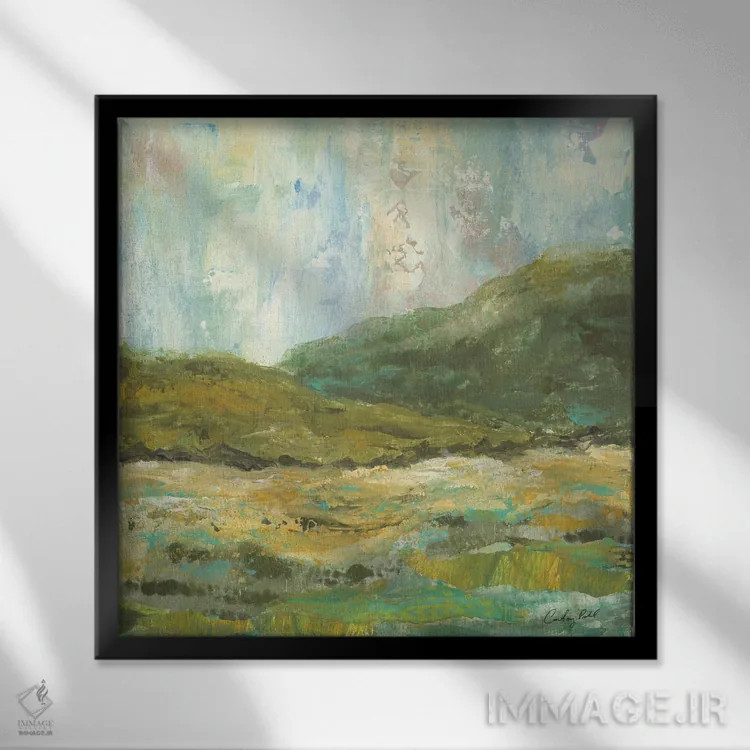 تابلو آن سوی دور اثر کورتنی پرال - نمای قابدار مشکی