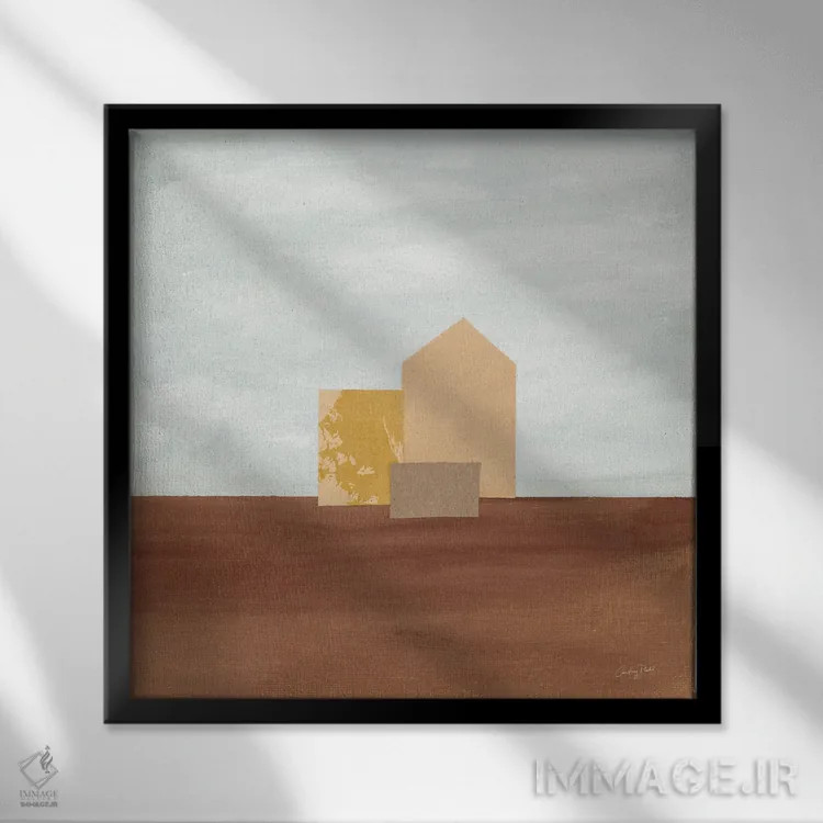 تابلو راهی خانه شماره دو اثر کورتنی پرال - نمای قابدار مشکی