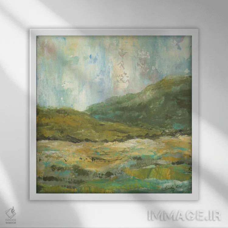 تابلو آن سوی دور اثر کورتنی پرال - نمای قابدار سفید