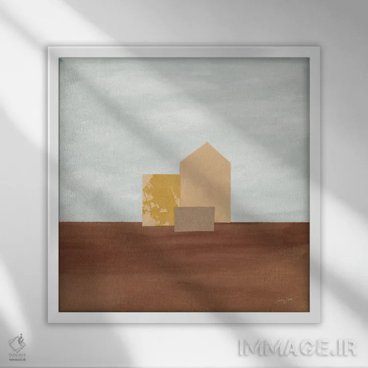 تابلو راهی خانه شماره دو اثر کورتنی پرال - نمای قابدار سفید