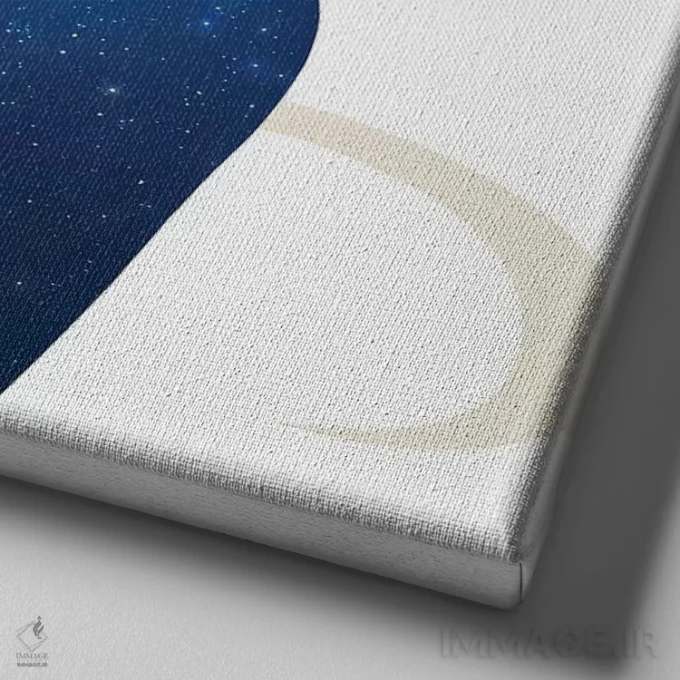 تابلو ستارگان برج جوزا (دوپیکر) اثر فایو بای فایو کالکتیو - نمای نزدیک بافت بوم