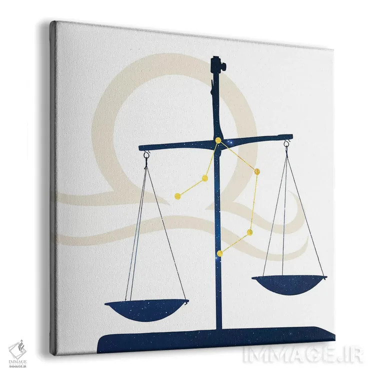 تابلو ستارگان برج میزان (ترازو) اثر فایو بای فایو کالکتیو - نمای پرسپکتیو محصول