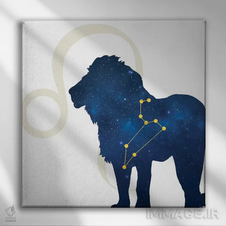 تابلو ستارگان برج اسد (شیر) اثر فایو بای فایو کالکتیو - نمای روبهرو روی دیوار