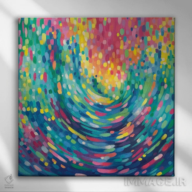 تابلو داتِت (اسم خاص) اثر سارا کوی - نمای روبهرو روی دیوار