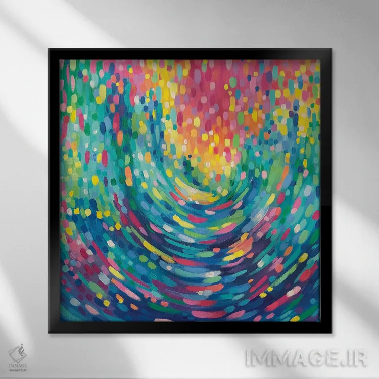 تابلو داتِت (اسم خاص) اثر سارا کوی - نمای قابدار مشکی