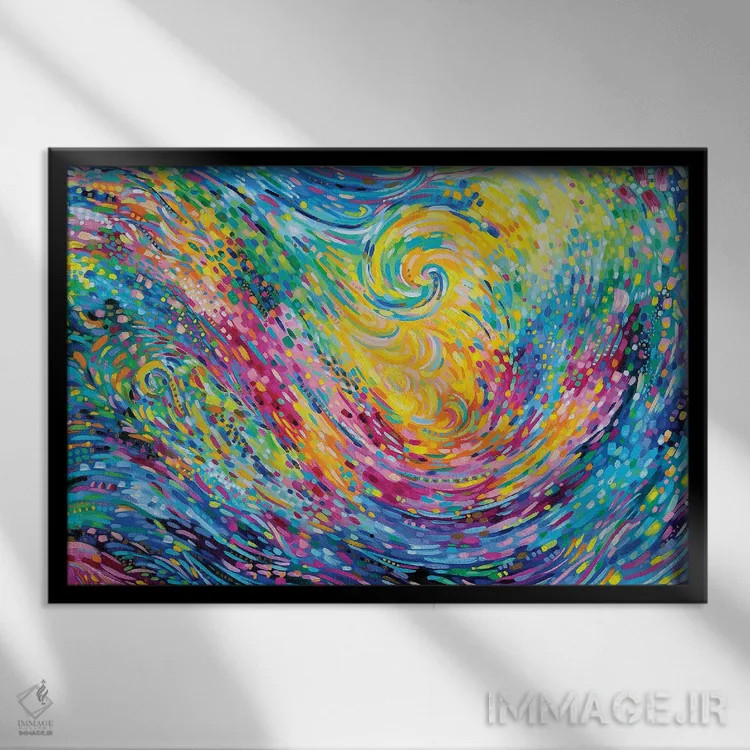 تابلو تو رؤیای منی اثر سارا کوی - نمای قابدار مشکی