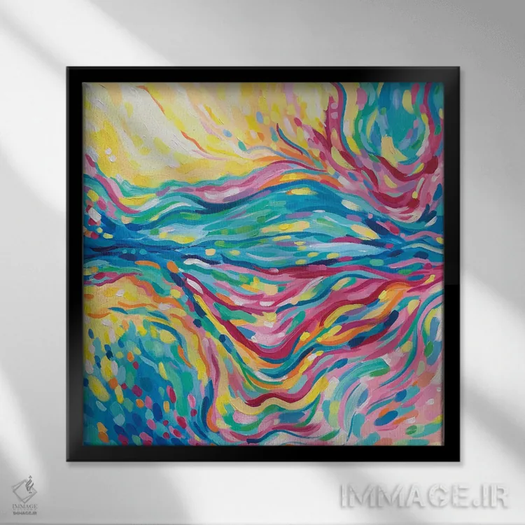 تابلو فایلِس (اسم خاص) اثر سارا کوی - نمای قابدار مشکی