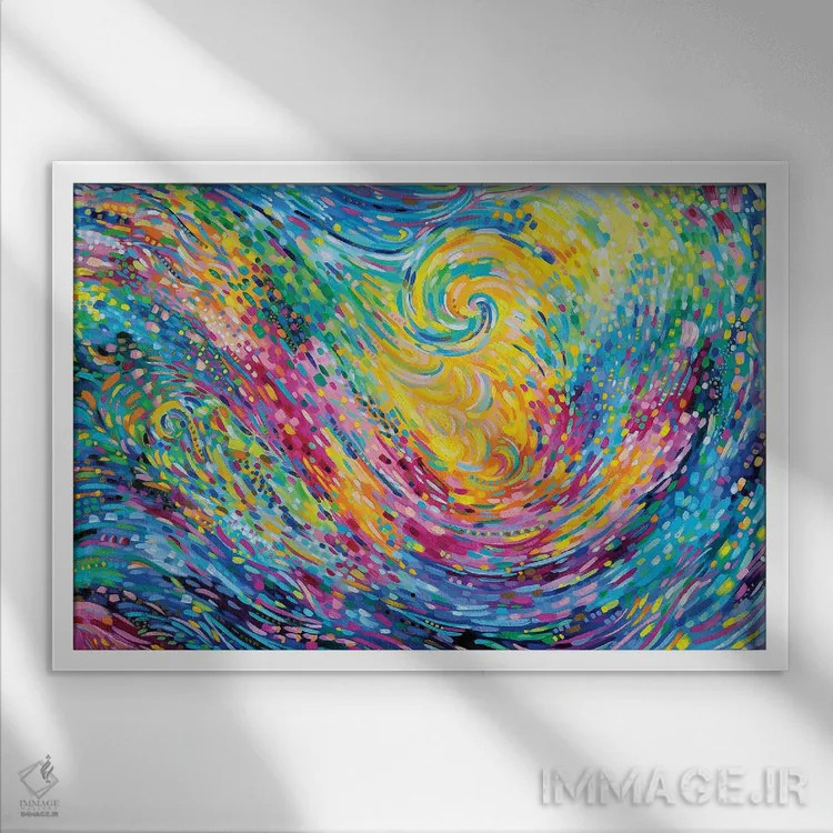 تابلو تو رؤیای منی اثر سارا کوی - نمای قابدار سفید