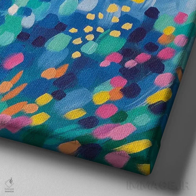 تابلو اَخِیدن شماره یک (اسم خاص اسکاتلندی) اثر سارا کوی - نمای نزدیک بافت بوم