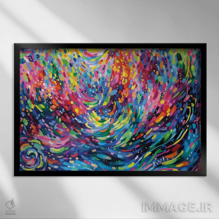 تابلو روحهای پری دریایی، دریاهای افسونشده اثر سارا کوی - نمای قابدار مشکی