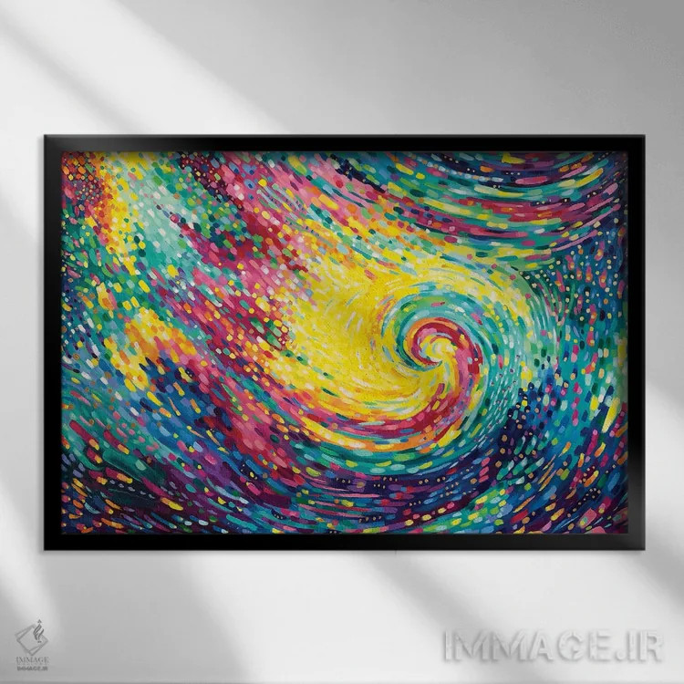 تابلو لمس کردن آسمان اثر سارا کوی - نمای قابدار مشکی