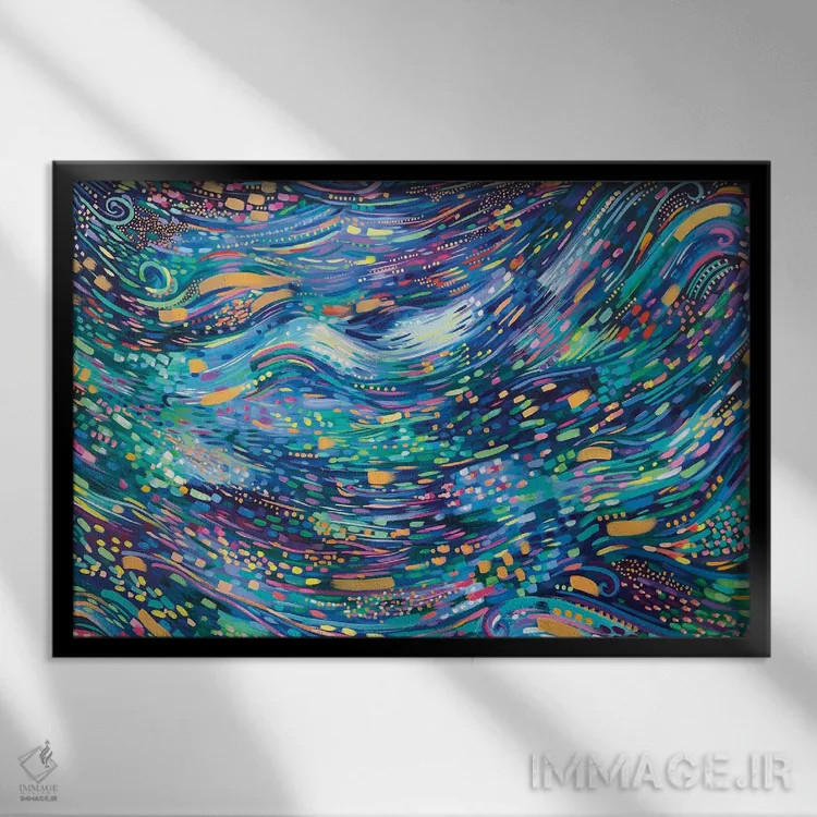 تابلو بودیکا (ملکه اسطورهای) اثر سارا کوی - نمای قابدار مشکی