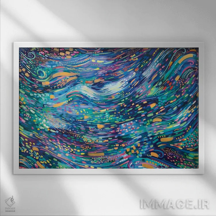 تابلو بودیکا (ملکه اسطورهای) اثر سارا کوی - نمای قابدار سفید