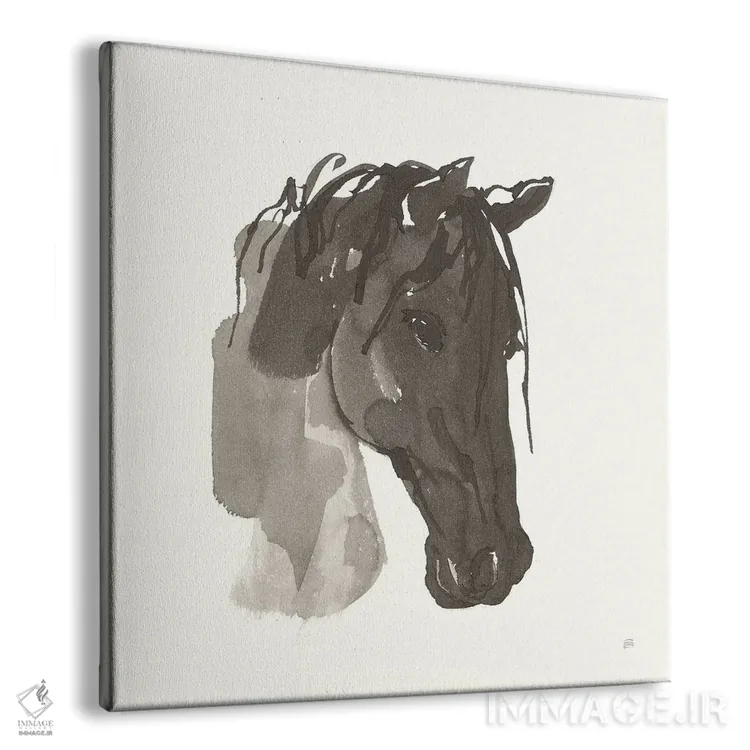 تابلو پرترهٔ اسب شماره یک اثر کریس پاشکه - نمای پرسپکتیو محصول
