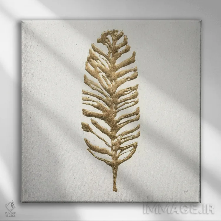 تابلو نخل زراندود شماره سه اثر کریس پاشکه - نمای روبهرو روی دیوار