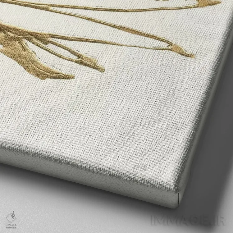 تابلو نخل زراندود شماره هفت اثر کریس پاشکه - نمای نزدیک بافت بوم